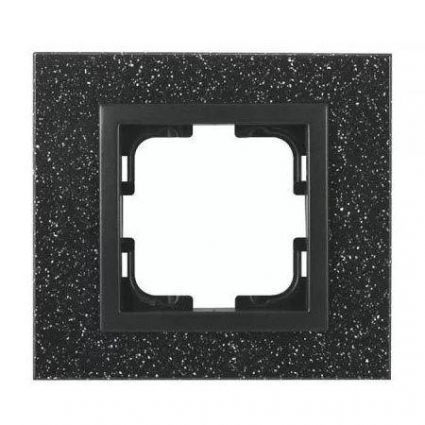 Рамка 1-постовая Mono Electric Style Granit чёрный гранит 107-610000-160 цвет черный