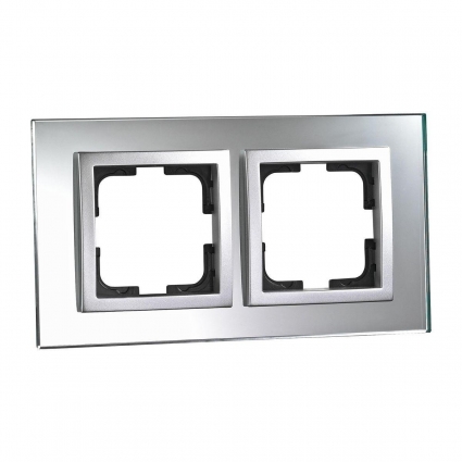 Рамка 2-постовая Mono Electric Style Glass зеркало 107-700000-161 в современном стиле, цвет зеркальный