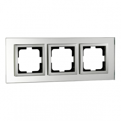 Рамка 3-постовая Mono Electric Style Glass зеркало 107-700000-162 в современном стиле, цвет зеркальный