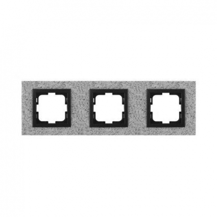 Рамка 3-постовая Mono Electric Style Granit белый гранит 107-600000-162 цвет белый
