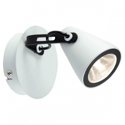 Спот Lussole Loft LSN-4101-01 в стиле лофт, цвет белый, мощность 5 Вт