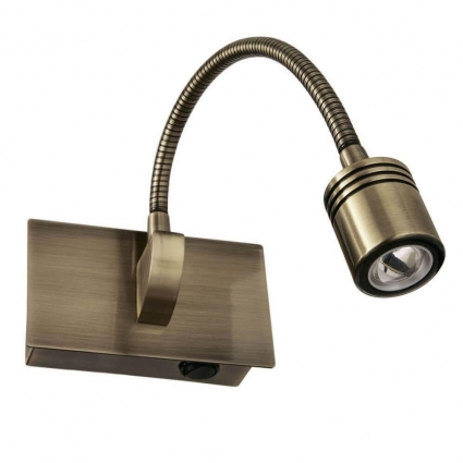 Светодиодный спот Ideal Lux Dynamo Ap Brunito 121352 в современном стиле, цвет бронза