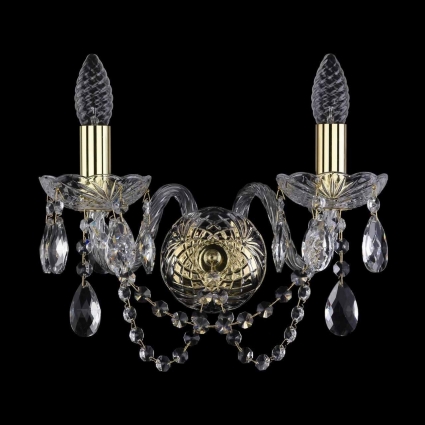 Бра Bohemia Ivele 1402B/2/141 G в классическом стиле, цвет золотой, мощность 80 Вт
