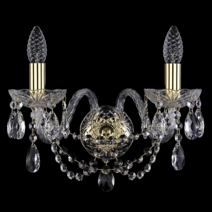Бра Bohemia Ivele 1406B/2/160 G в классическом стиле, цвет золотой, мощность 80 Вт