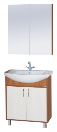 Мебель для ванной Misty Лада 70 с дверками, ручки хром