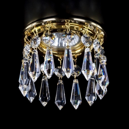 Встраиваемый светильник Artglass Spot 17 CE в стиле модерн, цвет латунь