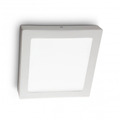 Настенно-потолочный светодиодный светильник Ideal Lux Universal D30 Square 138657 цвет белый, мощность 24 Вт
