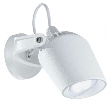 Уличный настенный светодиодный светильник Ideal Lux Minitommy AP Bianco 4000K 096483 в современном стиле, цвет белый