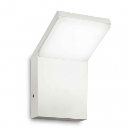 Уличный настенный светодиодный светильник Ideal Lux Style Ap Bianco 4000K 221502 в современном стиле, цвет белый