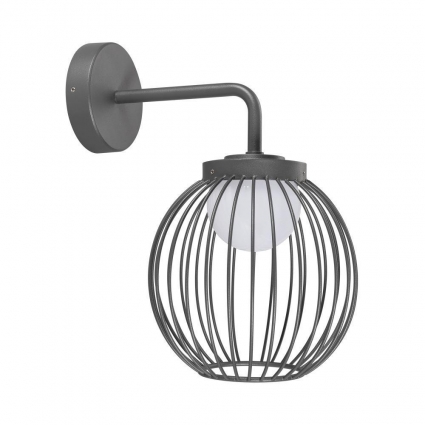 Уличный настенный светодиодный светильник Arlight LGD-Pearl-Wall-7W Warm3000 029973 в современном стиле, цвет серый