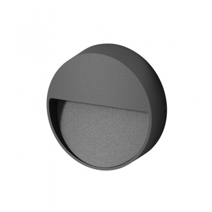 Уличный настенный светодиодный светильник Arlight LGD-Trace-R100-4W Warm3000 029959 в современном стиле, цвет серый