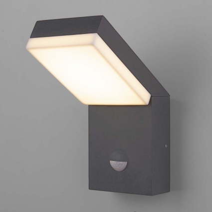 Уличный настенный светодиодный светильник Elektrostandard Sensor 1541 Techno Led серый 4690389175008 в стиле Хай-тек, цвет серый