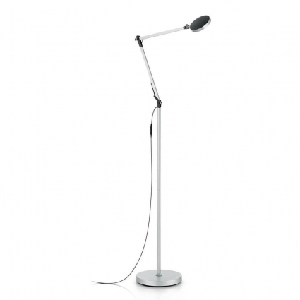 Торшер Ideal Lux Futura Pt Alluminio 204956 в стиле Хай-тек, цвет серый