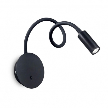 Бра Ideal Lux Focus-2 Ap Nero 203195 в стиле Хай-тек, цвет черный
