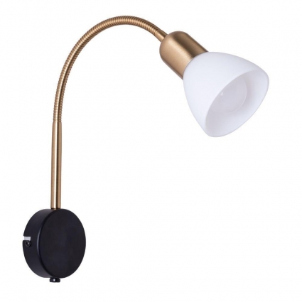 Бра Arte Lamp Falena A3116AP-1BK в современном стиле, цвет медь, мощность 40 Вт
