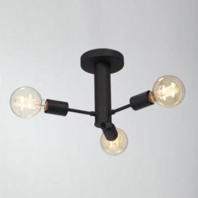 Потолочная люстра Vitaluce V3953-1/3PL цвет черный, мощность 120 Вт