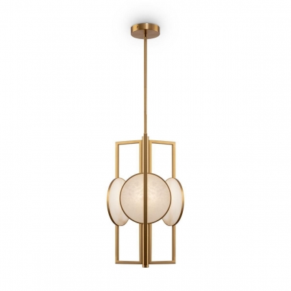 Подвесная люстра Maytoni Marmo MOD099PL-03G в стиле модерн, цвет золотой