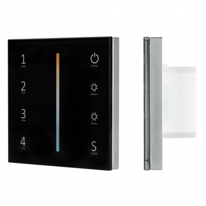 Панель управления Arlight Sens Smart-P43-Mix Black 028137 в стиле Хай-тек, цвет черный
