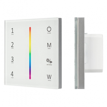 Панель управления Arlight Sens Smart-P45-RGBW White 028140 в стиле Хай-тек, цвет белый
