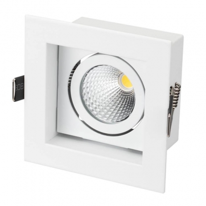 Встраиваемый светодиодный светильник Arlight CL-Kardan-S102x102-9W Warm 024137 в современном стиле, цвет белый