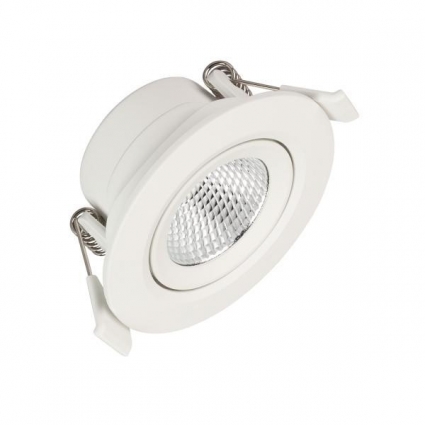 Встраиваемый светодиодный светильник Arlight LTD-Polar-Turn-R80-5W Warm3000 032857 в современном стиле, цвет белый