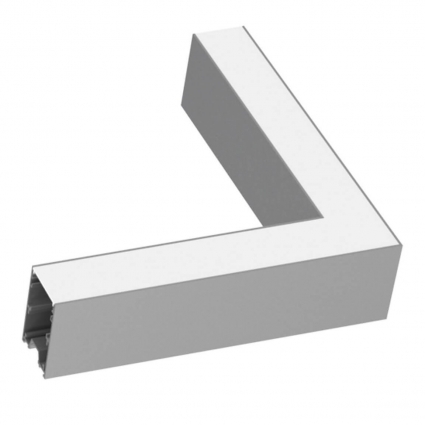 Подвесной светодиодный светильник Ideal Lux Fluo Corner 3000K Al 191416 в современном стиле, цвет белый
