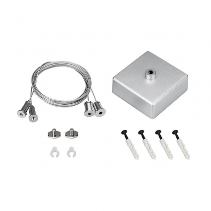 Набор подвесных комплектов Arlight S2-Line 2x2m Set 023411 цвет серый