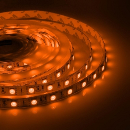 Светодиодная лента Apeyron 7,2W/m 30LED/m 5050SMD разноцветная 5M 38BL, цвет белый, мощность 36 Вт