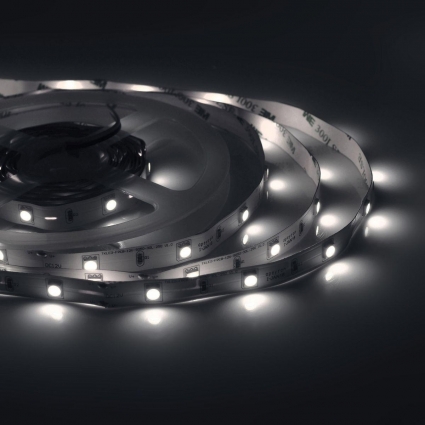Светодиодная лента Apeyron 7,2W/m 30LED/m 5050SMD холодный белый 5M 10-40, в современном стиле, цвет белый
