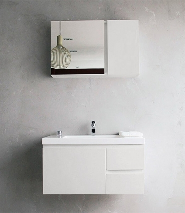 Мебель для ванной BelBagno Luce 80 bianco lucido подвесная, с доводчиками