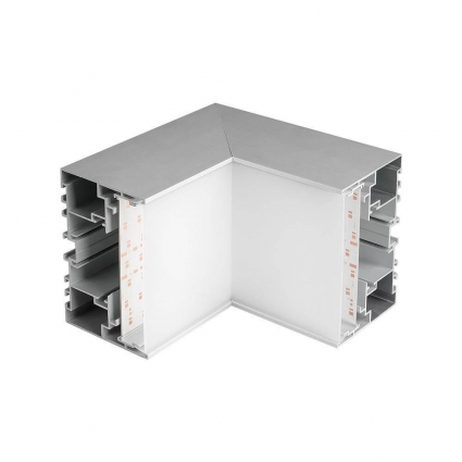 Коннектор L-образный Arlight S2-Line-10570-L90N внутренний 021268 цвет серый
