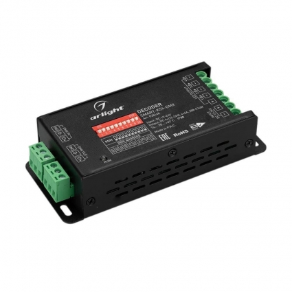 Декодер Arlight Smart-K54-DMX 028448 цвет черный, мощность 576 Вт