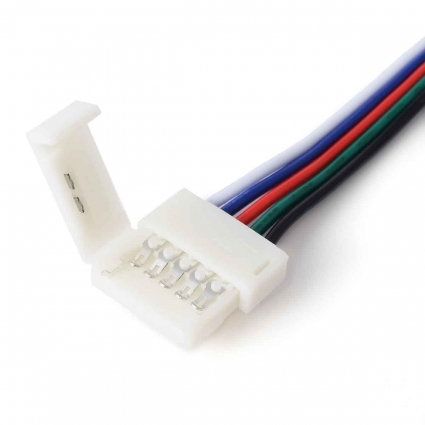 Коннектор для RGBW светодиодной ленты 5050 Apeyron 12/24V (2 шт.) 09-74 цвет белый