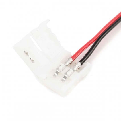 Коннектор для одноцветной светодиодной ленты 3528/2835 Apeyron 12/24V (2 шт.) 09-01 цвет белый