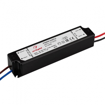 Блок питания Arlight ARPV-LV35 12V 36W IP67 3A 010996 цвет черный