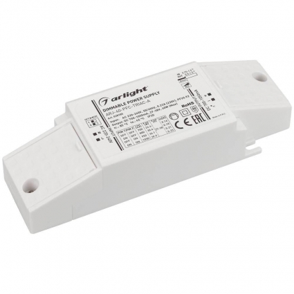 Драйвер Arlight ARJ-40-PFC-Triac-A 27-38V 40W IP20 0,7-1,05A 028185, цвет белый