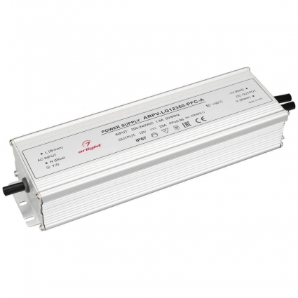 Блок питания Arlight ARPV-LG12350-PFC-A 12V 350W IP67 29A 026463(1) цвет серый