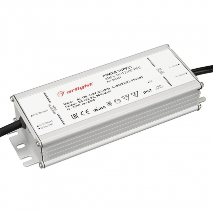 Блок питания Arlight ARPV-UH12100-PFC 12V 96W IP67 8A 024267 цвет серый