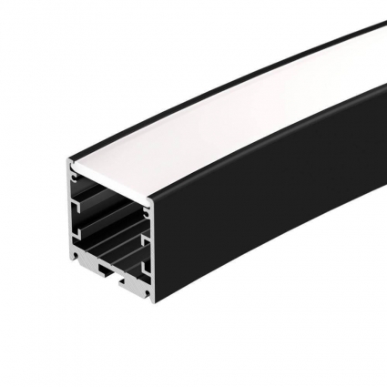 Профиль Arlight SL-ARC-3535-D1500-A45 BLACK (590мм, дуга 1 из 8) 025522, цвет черный