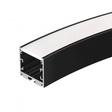 Профиль Arlight SL-ARC-3535-D800-A90 BLACK (630мм, дуга 1 из 4) 027638, цвет черный