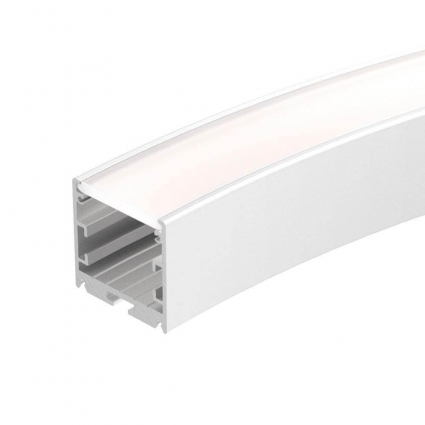 Профиль Arlight SL-ARC-3535-D800-A90 WHITE (630мм, дуга 1 из 4) 026668, цвет белый