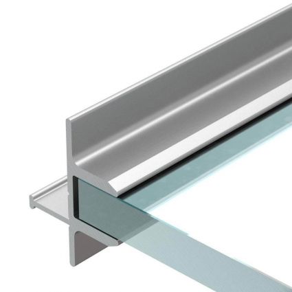 Профиль Arlight TOP-GLASS8-2D-2000 016976 цвет серый