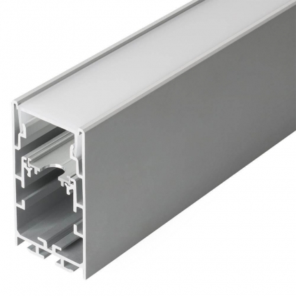 Профиль с рассеивателем Arlight S2-LINE-3360-2500 ANOD+OPAL 021171, цвет серый
