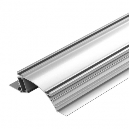 Профиль с рассеивателем Arlight ALM-ARC-Single-2000 Anod+Frost 029850, цвет серый
