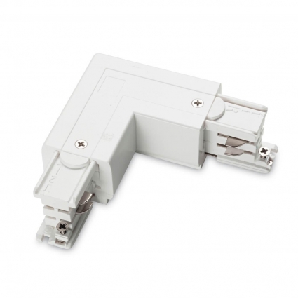 Коннектор L-образный левый Ideal Lux Link Trimless L-Connector Left Wh On-Off 169705 в современном стиле, цвет белый