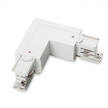 Коннектор L-образный правый Ideal Lux Link Trimless L-Connector Rig Wh On-Off 169736 в современном стиле, цвет белый