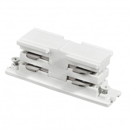 Коннектор прямой Ideal Lux Link Electrified Connector Wh On-Off 169637 в современном стиле, цвет белый