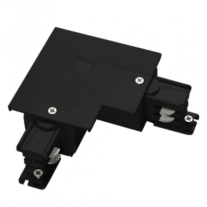 Коннектор L-образный левый Ideal Lux Link Trim L-Connector Left Bk On-Off 188126 в современном стиле, цвет черный