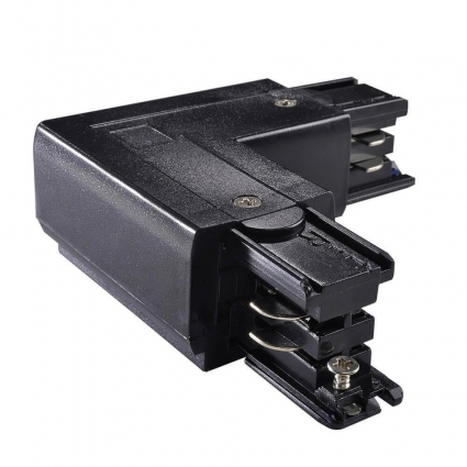 Коннектор L-образный правый Ideal Lux Link Trimless L-Connector Ri Bk On-Off 169729 в современном стиле, цвет черный