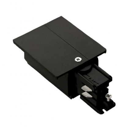 Питание правый Ideal Lux Link Trim Main Connector Right Bk On-Off 188065 в современном стиле, цвет черный